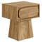 End Table with Drawer Storage Nightstand Side Table MDF Bedroom Living Room
